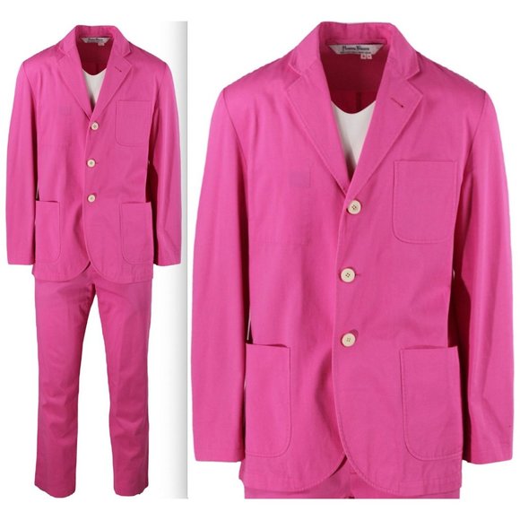 New sz 40 / 32 Rowing Blazers pink jacket pants blazer cotton mens - Picture 1 of 6